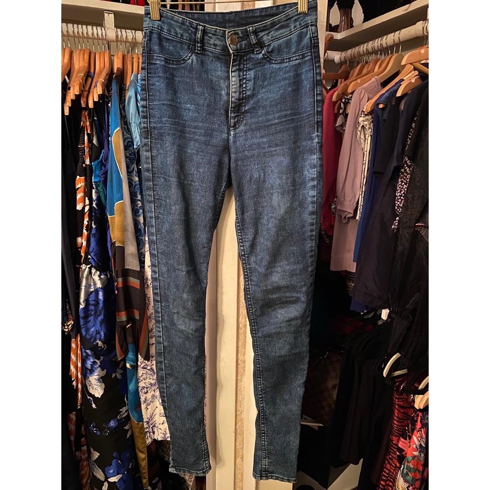 Super High Waisted Skinny Jeans #